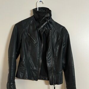 All Saints Black Leather Jacket